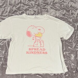 GAP Kids White Snoopy 'Spread Kindness' Tee